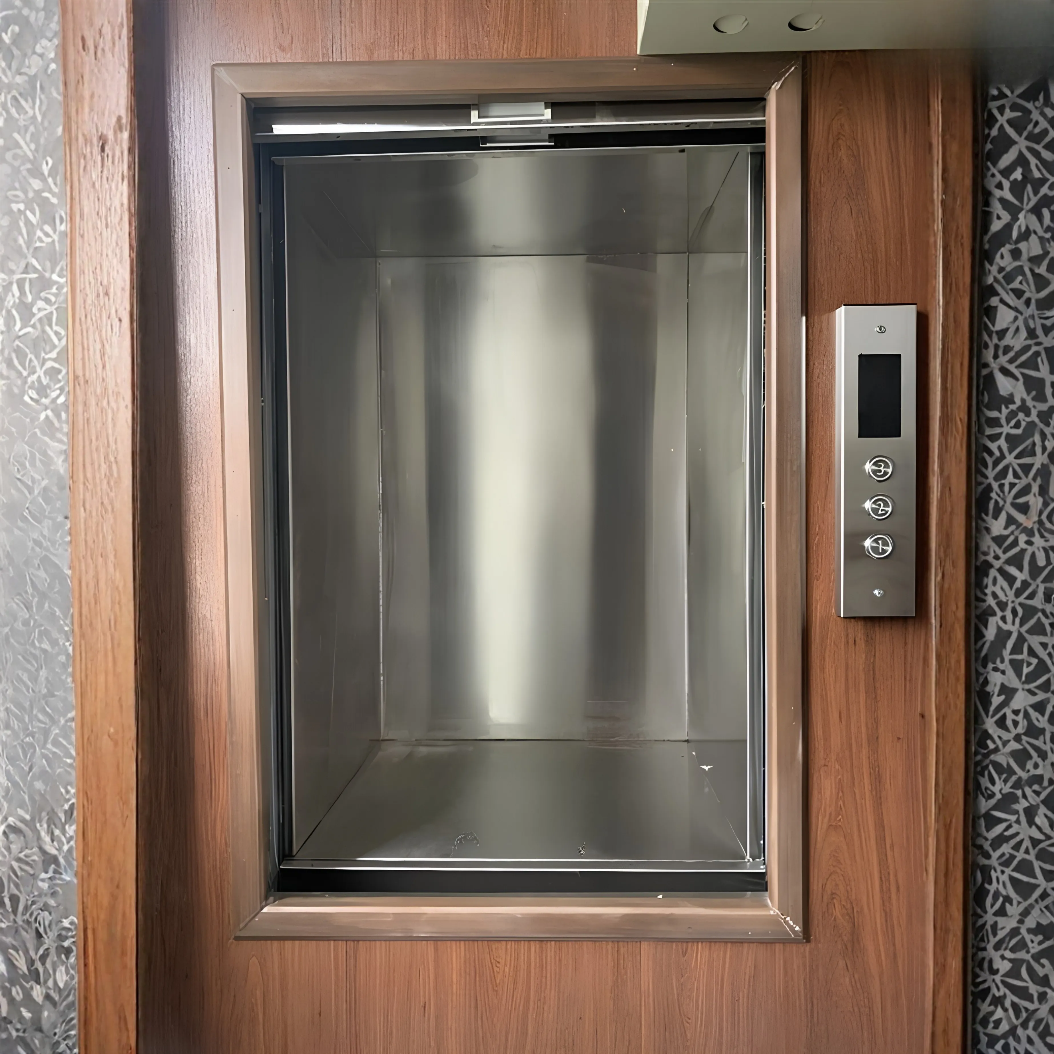 Thang máy tải thực phẩm 150kg 03 điểm dừng