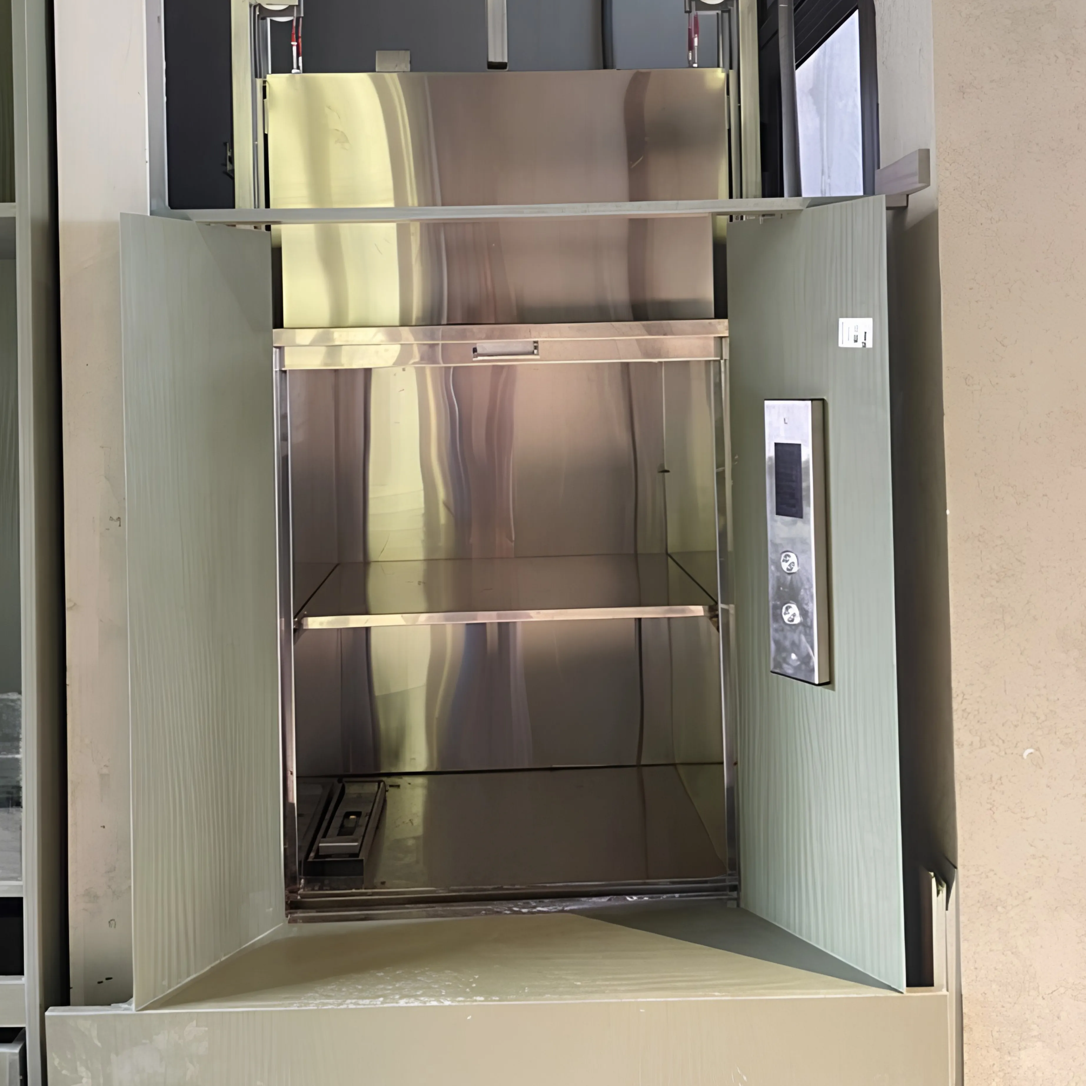 Thang tời thực phẩm 100kg 03 điểm dừng